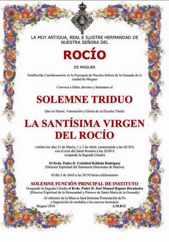 Moguer triduo 2016