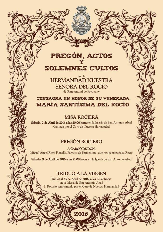 San Antonio de portmany triduo 2016