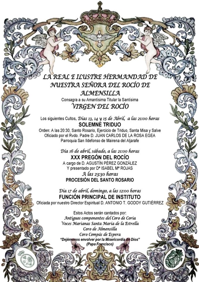 Almensilla triduo y pregón 2016