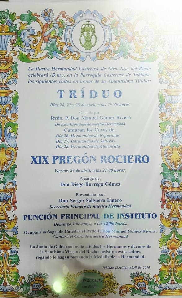 Castrense triduo 2016