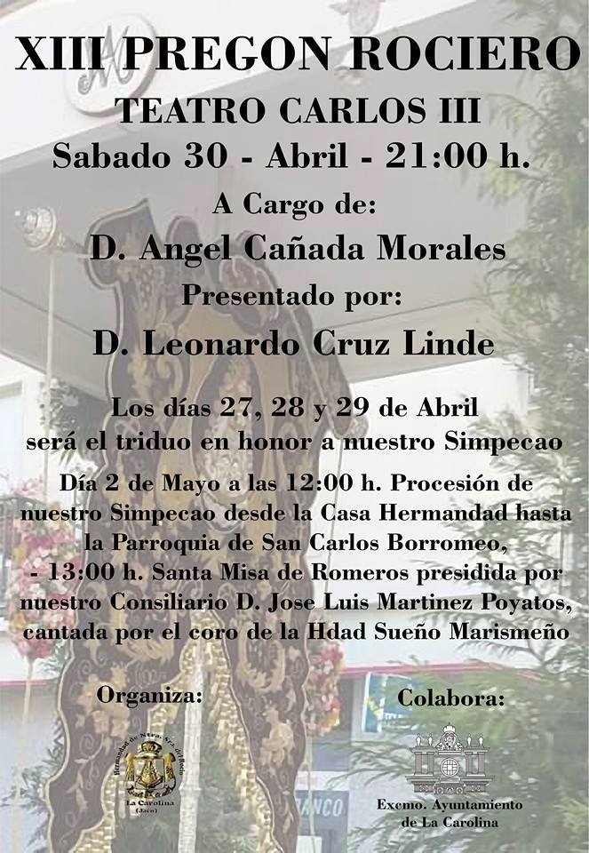 La Carolina Pregon 2016
