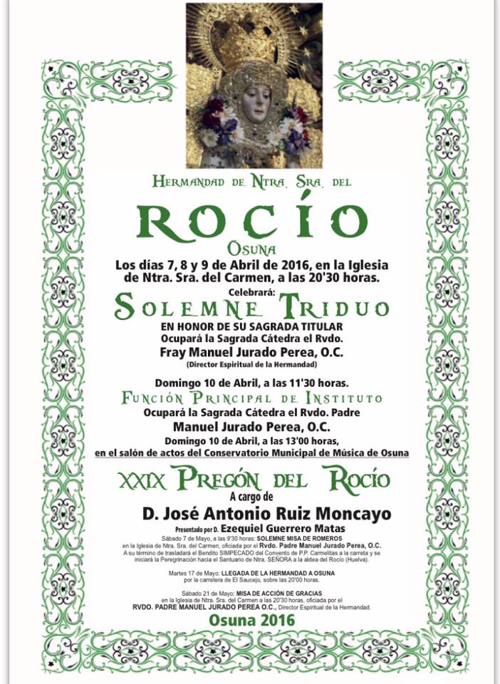 Osuna cultos rocio 2016
