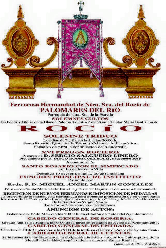 Palomares del Rio Triduo 2016