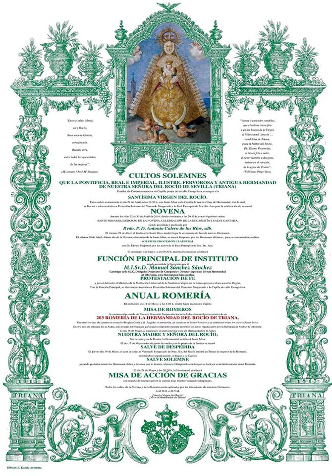 Triana cultos 2016 rocio
