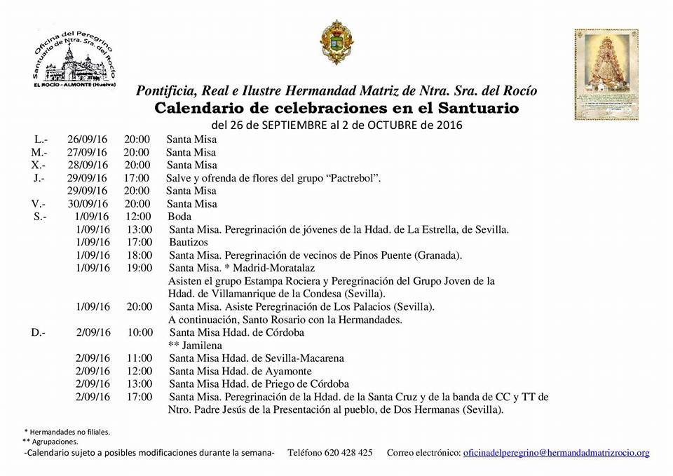 calendario-rocio-del-26-09-al-2-10