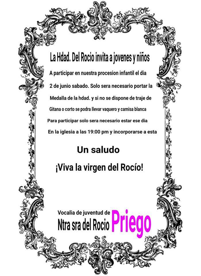 Priego procesion infantil