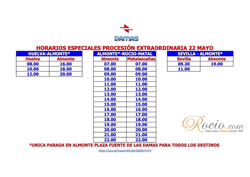 Hora Procesion Extraordinaria 22 de Mayo