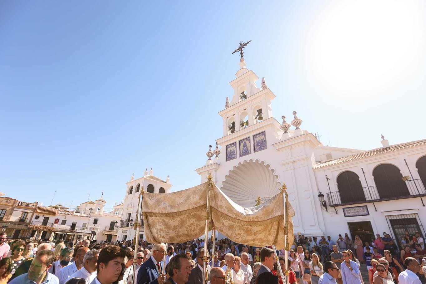 Celebración del Rocío Chico en la aldea de El Rocío