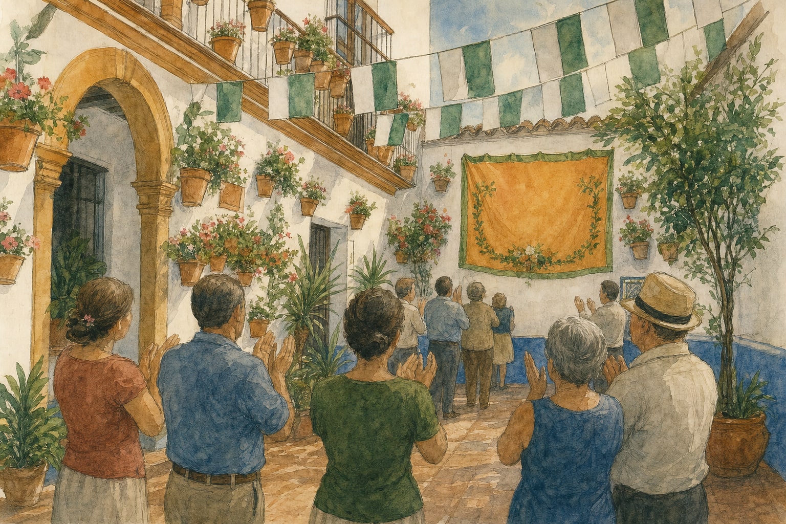 Ilustración de el agradecimiento de almonte: protagonistas y gestos de gratitud