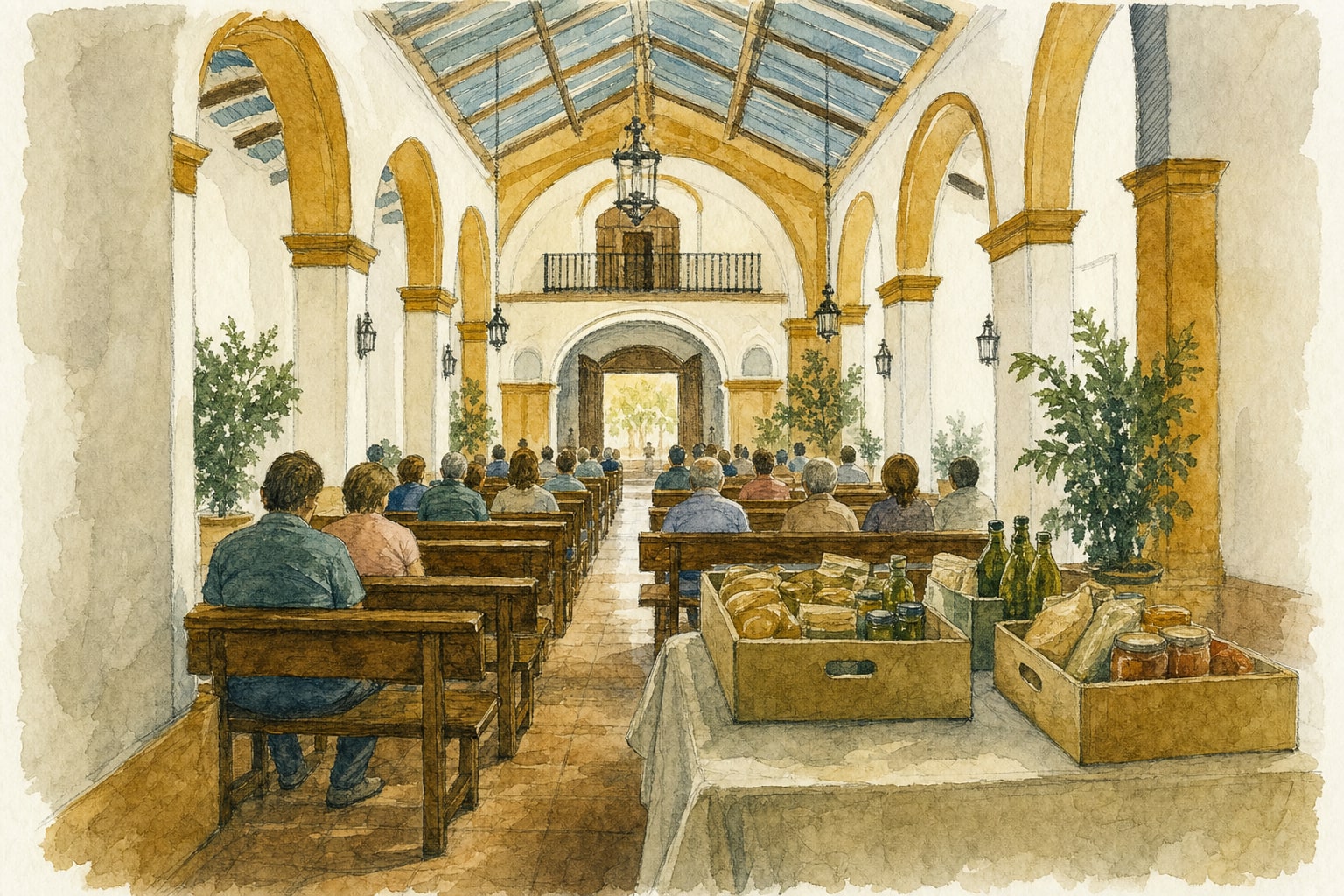 Ilustración de llamamiento a la solidaridad en almonte