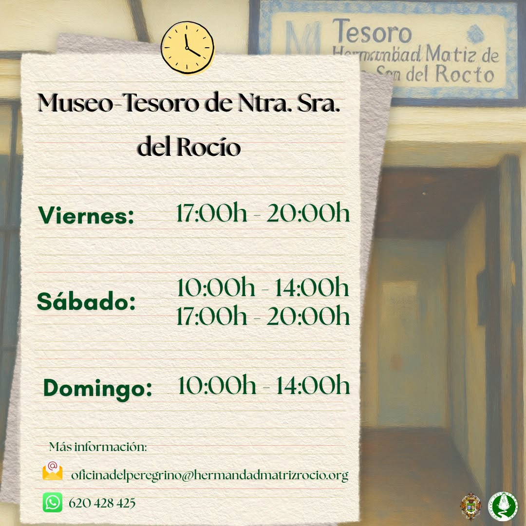 horarios oficina de atencion peregrino rocio 2026 2