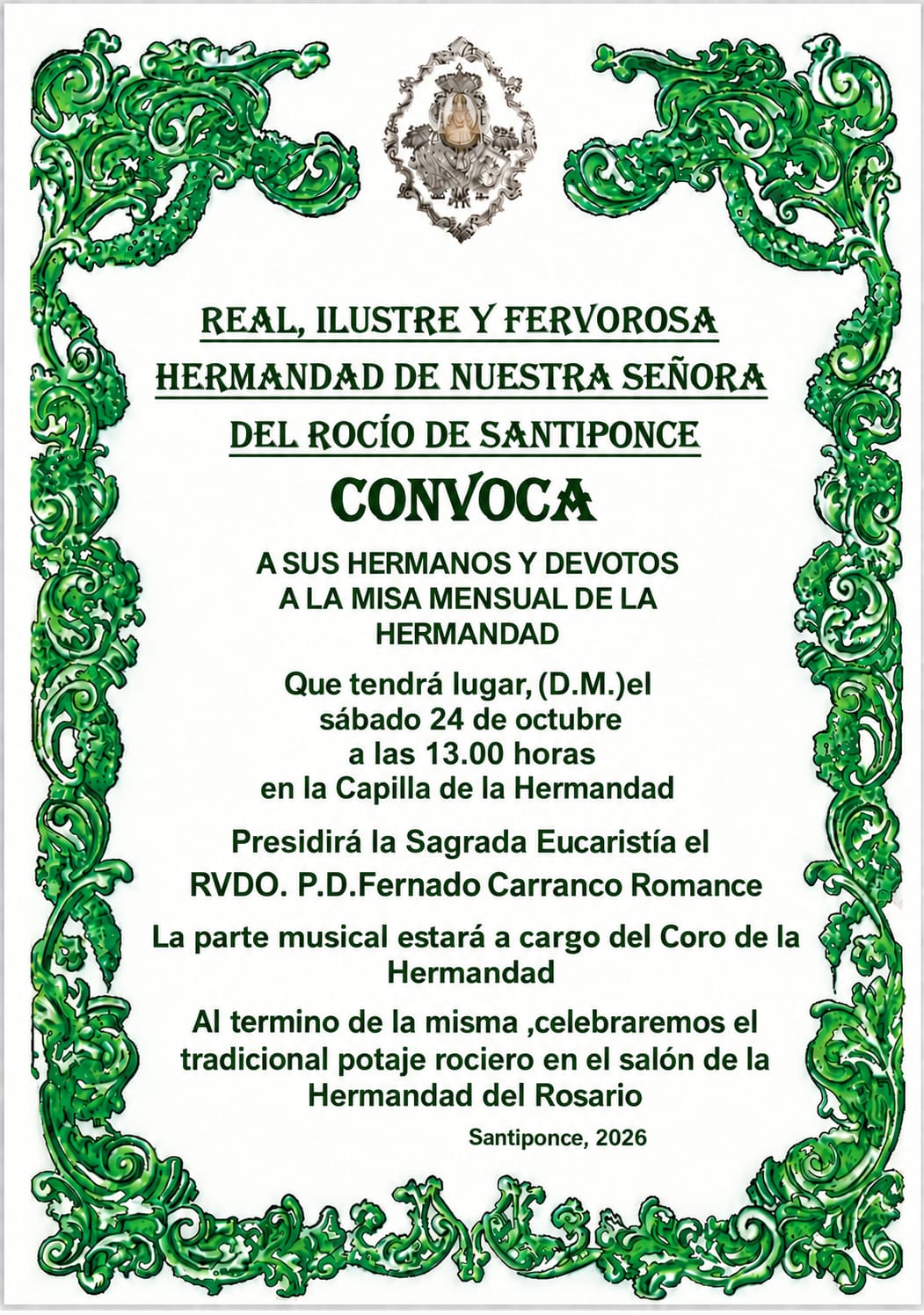 rocio snatiponce misa mensual