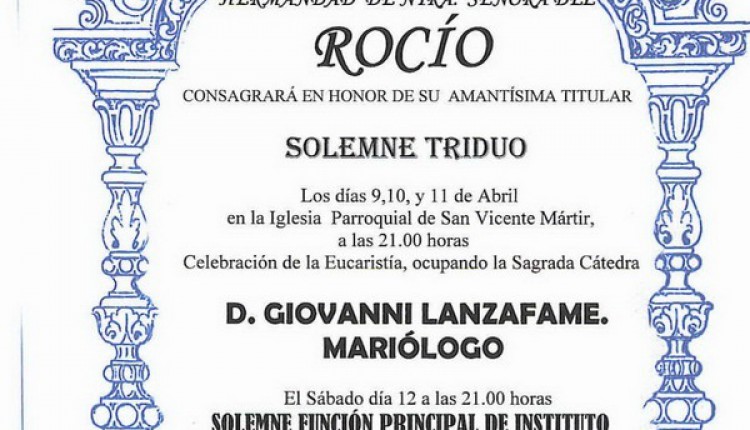 TOCINAS – Solemnes cultos