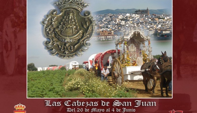 Las Cabezas de San Juan – Cartel anunciador de su peregrinacion a la aldea del Rocio