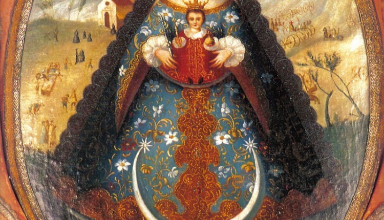 Simpecado antiguo de la Hermandad del Rocío de Villamanrique de la Condesa