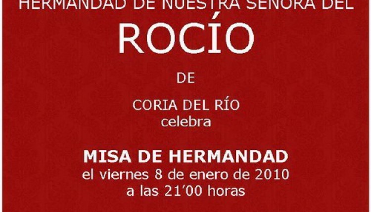 Hermandad de Coria del Río – Misa de Hermandad