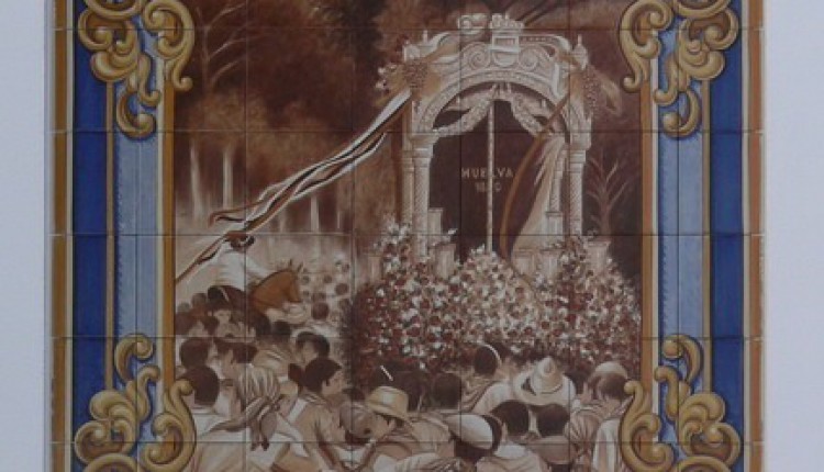 Hermandad de HUELVA – Inauguracion de retablo y murales de ceramica en su Casa en El Rocío