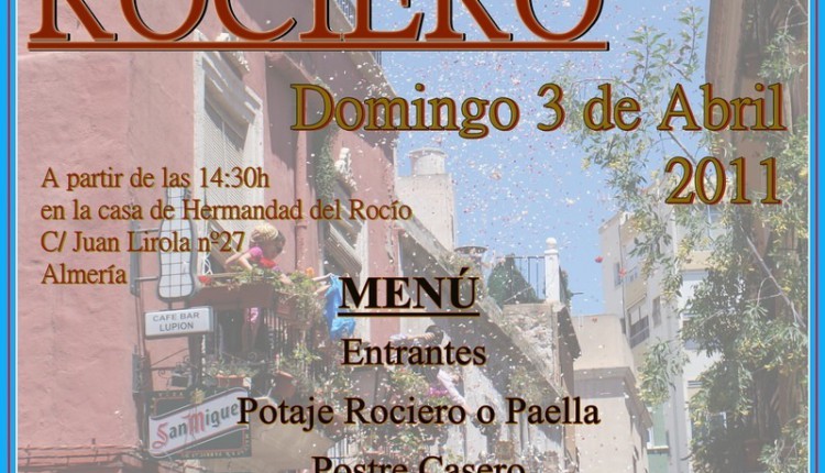 VI POTAJE ROCIERO Organizado por el Grupo Joven de la Hermandad de Nuestra Señora del Rocío de Almería