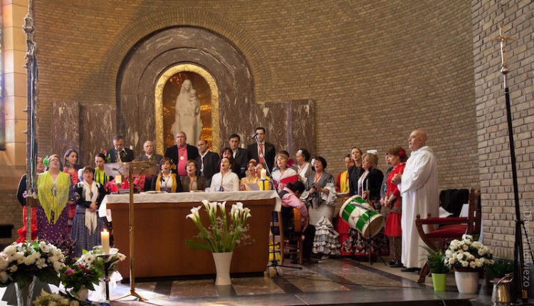 La Hermandad del Rocío de Bruselas celebró su Misa de Romeros en la Basílica de Koekelberg (Bruselas)