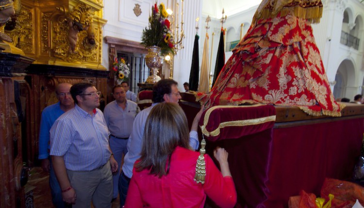 El Sr. Presidente del Gobierno, D. Mariano Rajoy, ha visitado el Santuario del Rocio