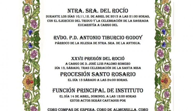 Hermandad de Almensilla – XXVII Pregón del Rocío