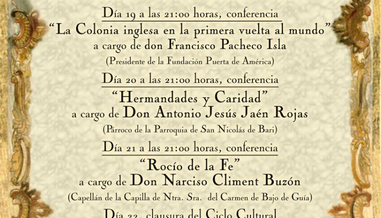 Hermandad de Sanlúcar de Barrameda – VIII Ciclo Cultural Rocio