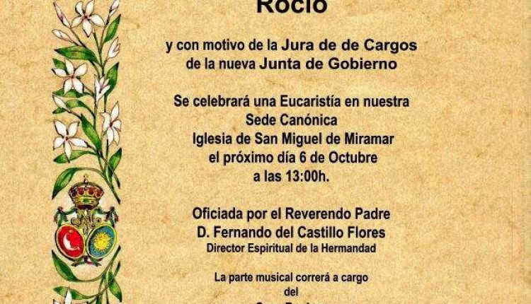 Hermandad de Málaga la Caleta – Jura de cargos nueva Junta