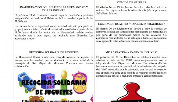 Hermandad de Málaga la Caleta – Hoja informativa diciembre 2013