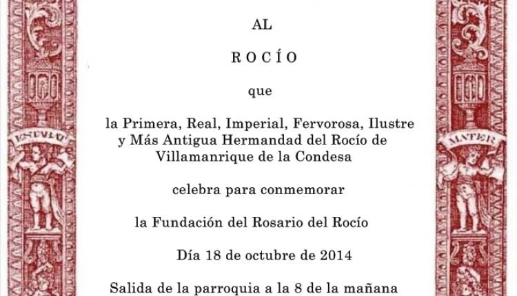 XXIX Peregrinación andando al Rocío de la Primera y Más Antigua Hermandad del Rocío de Villamanrique de la Condesa.