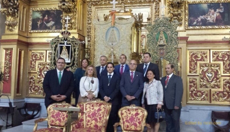 La Hermandad del Rocío de Huelva ha estado presente en el acto -Rocío Camino de Esperanza-