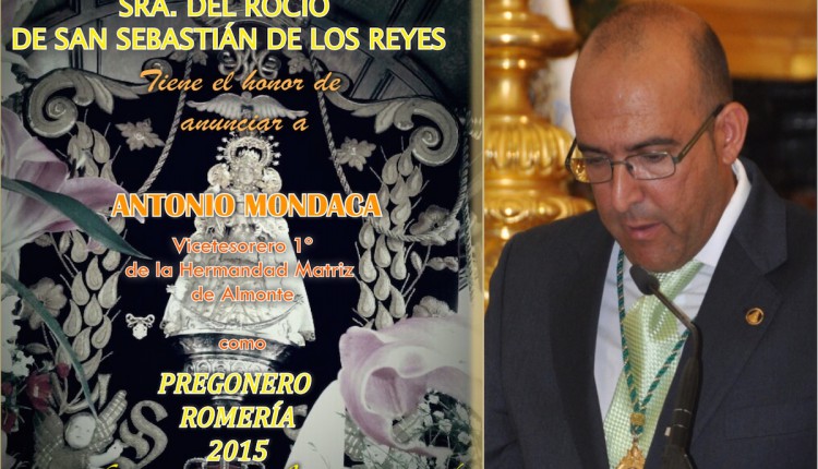 Hermandad de San Sebastián de los Reyes – Solemne Triduo y Pregón Rociero 2015 a cargo de  D. ANTONIO MONDACA ORIHUELA