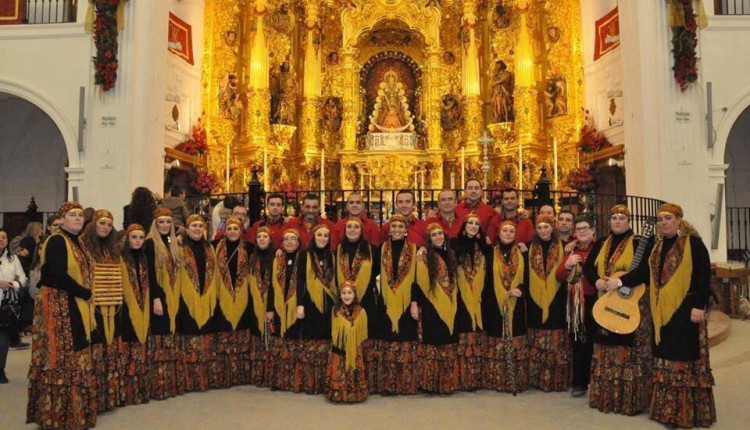 Santuario de El Rocío – Actuación del Coro de Campanilleros «Los Canasteros», de Las Cabezas de San Juan