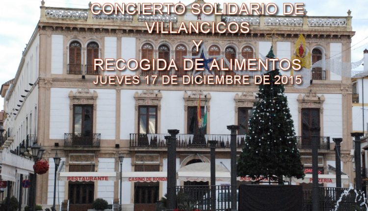Hermandad de Ronda – Concierto solidario de Villancicos y recogida de alimentos 2015