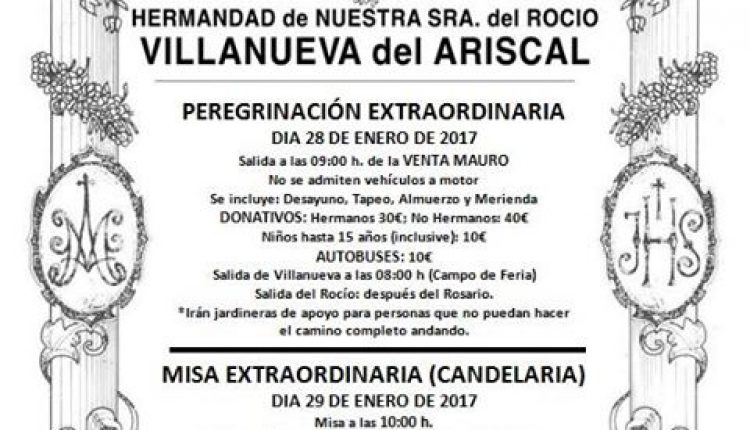 Hermandad de Villanueva del Ariscal – Peregrinación Extraordinaria al Rocío