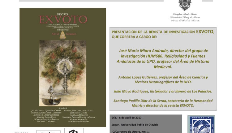 Presentación de la Revista «EXVOTO-V» en la Universidad Pablo Olavide de Sevilla