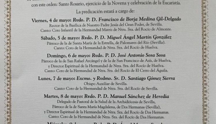 Programa Oficial de la Romería del Rocío 2018