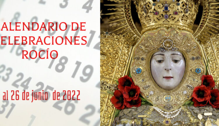 Calendario de celebraciones para la semana del 20 al 26 de junio, en el Santuario de Ntra. Sra. del Rocío.