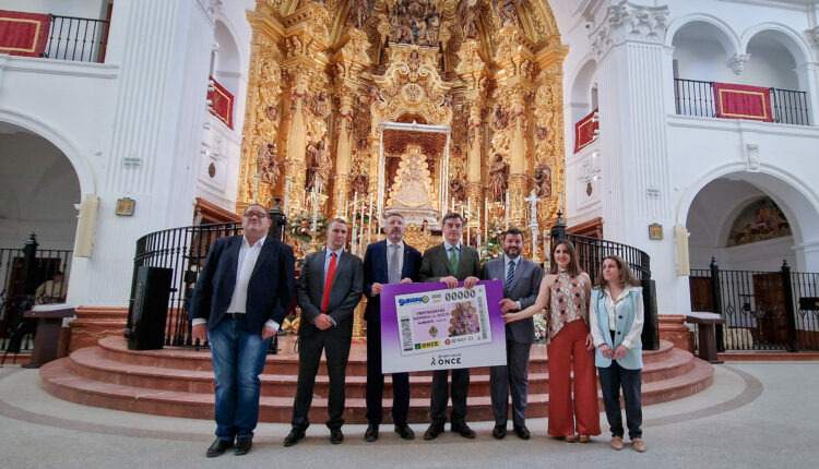 Presentación del sorteo del próximo domingo, 28 de mayo, que la ONCE va a dedicar al Rocío