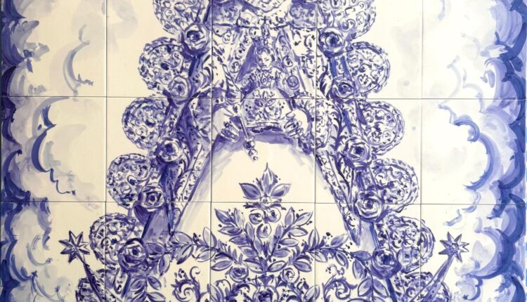 I Encuentro Continental del Rocío en América – Mural cerámico de la Virgen del Rocío en el Parque Rosedal de Palermo, Buenos Aires